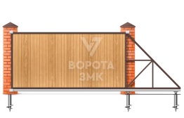 Ворота откатные 2500×3500 Ролтэк ЗМК-7086