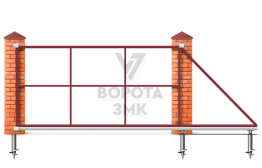 Ворота 4000×2000 во двор ЗМК-7255