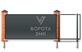 Откатные ворота 2500×3500 ЗМК-7490