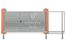 Откатные ворота под ключ 6 метров 6000×1800 ЗМК-8043