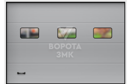 Секционные гаражные ворота Алютех 2125×2500 ЗМК-2860